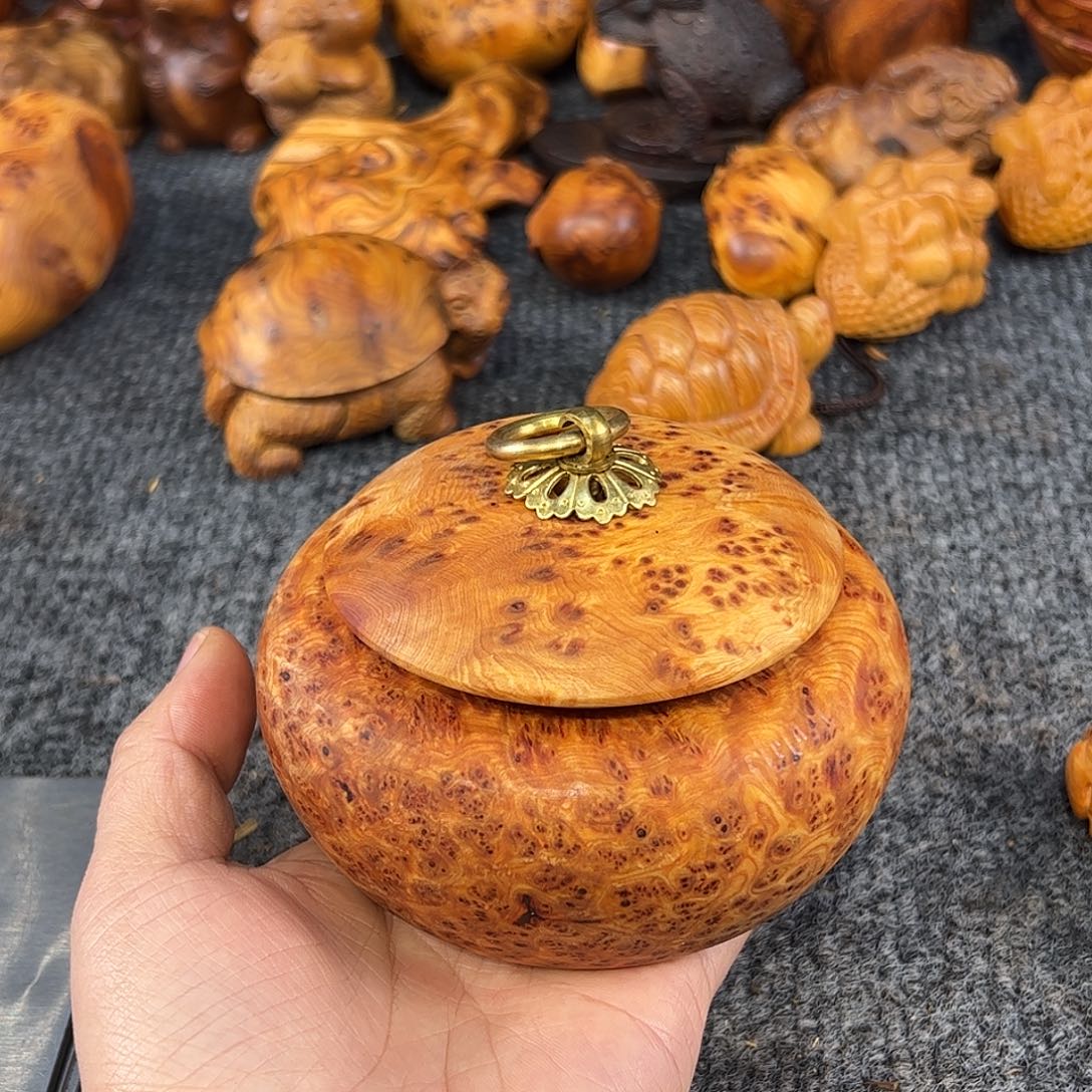 成***汤崖柏太行崖柏黑金刚瘤花罐子