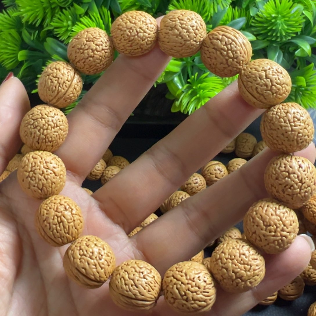 桃木无事牌蚂蚁蛋手串