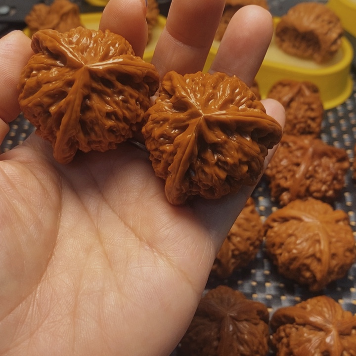 文玩核桃把件清**.工艺