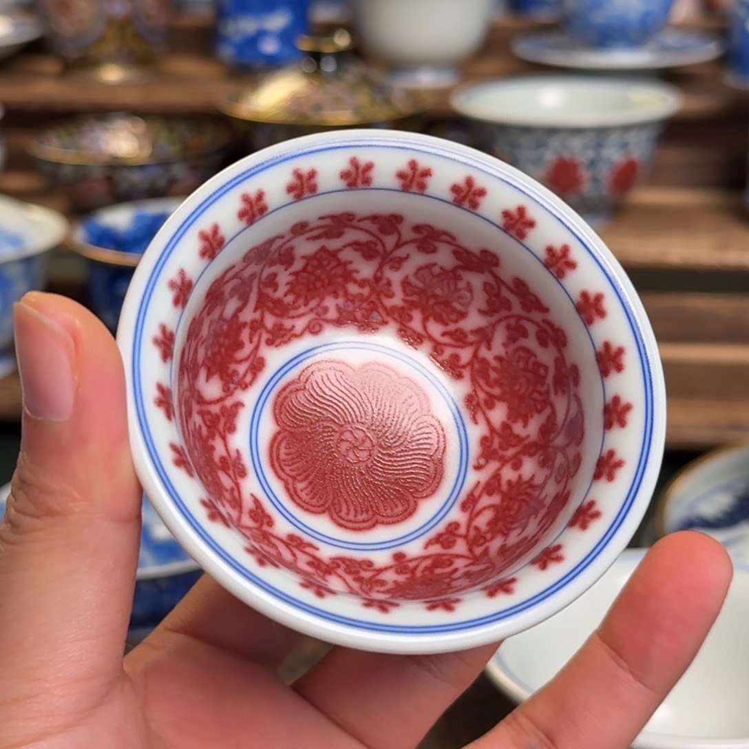 纯手工手绘陶瓷茶具微瑕