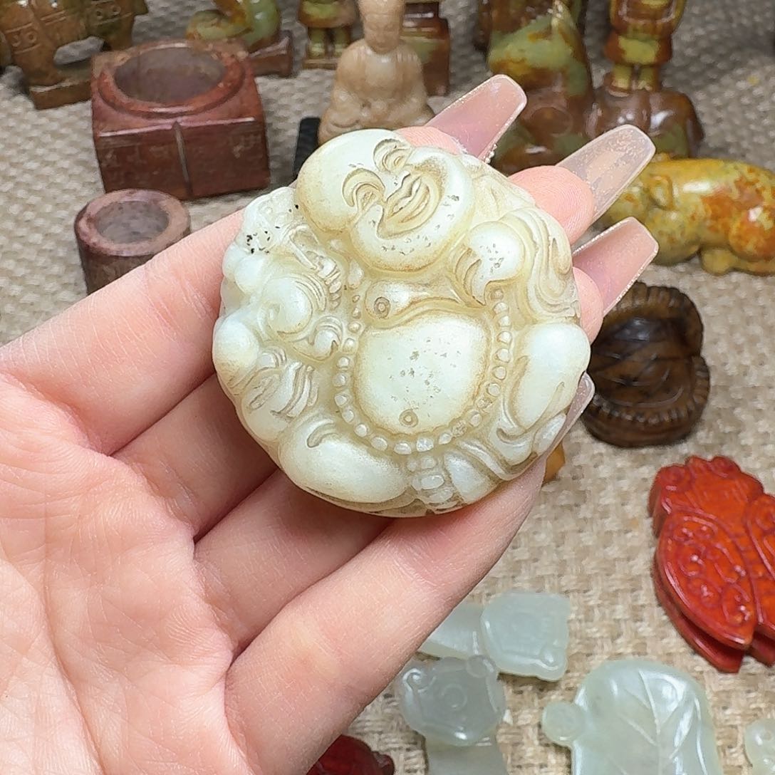 白玉菩提吊坠挂件