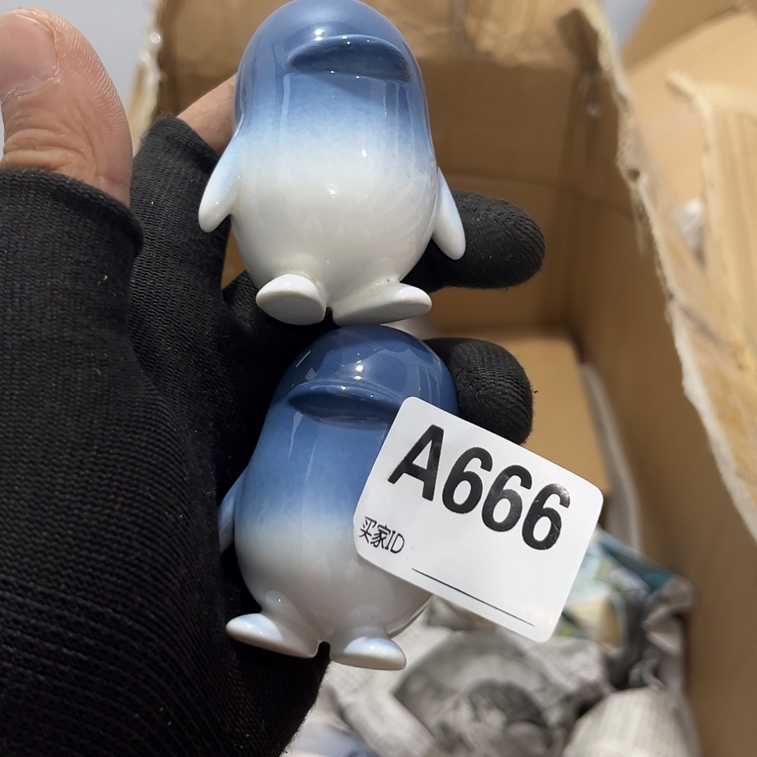 九***九瓷片茶摆件工艺品摆件666