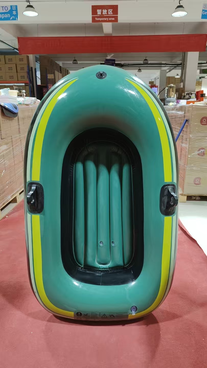 随机发户外单人双人折叠充气船3人皮划艇PVC艇气垫钓鱼船YH