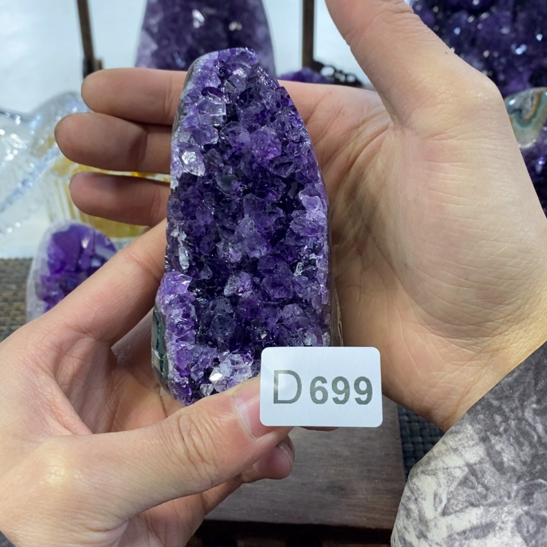 紫晶摆件摆件未镶嵌大**子