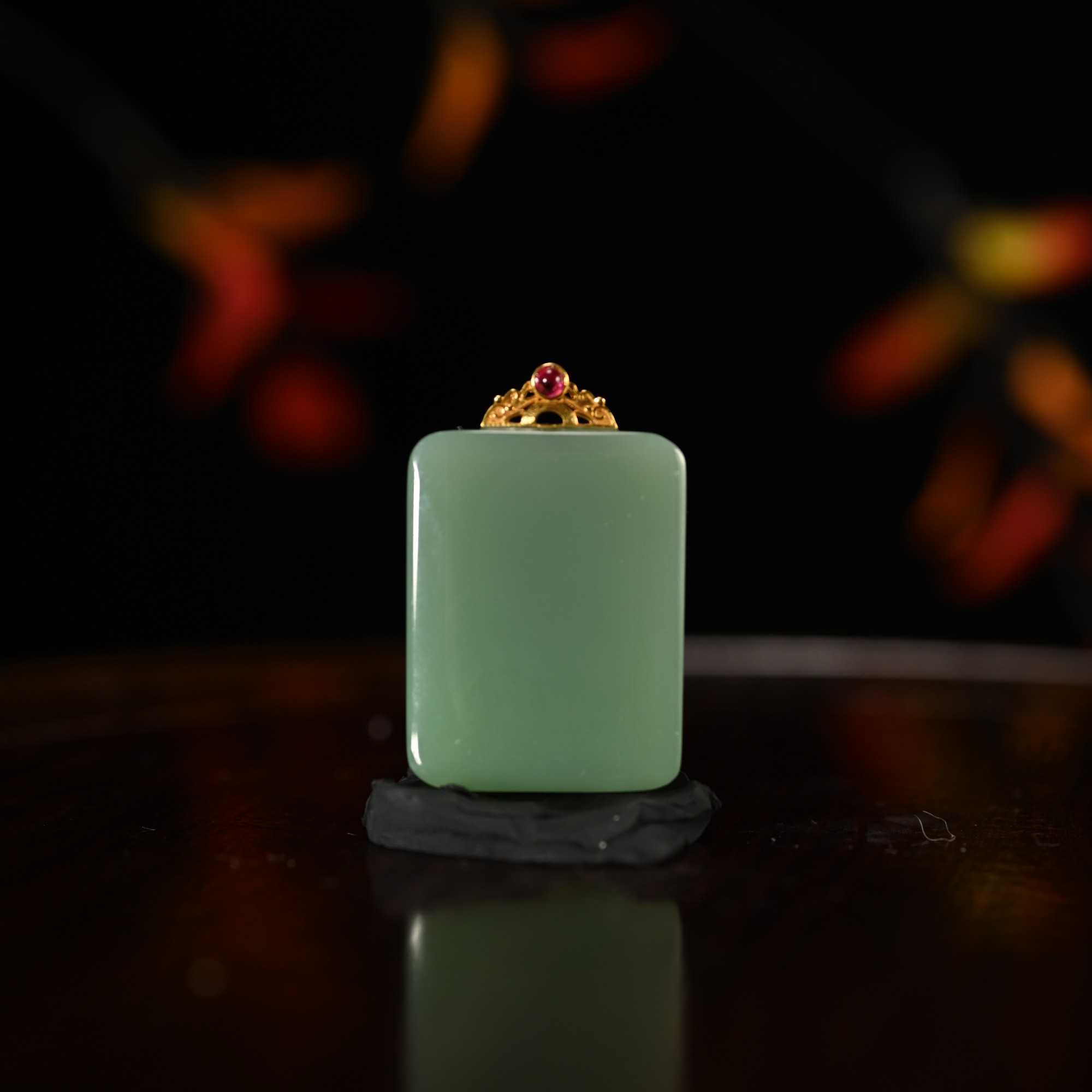 Lot8829 HP6804069和田玉平安无事牌挂件/杭拍