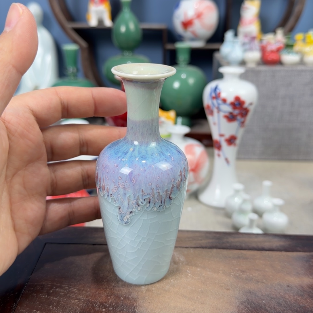 陶瓷手工小花器摆件