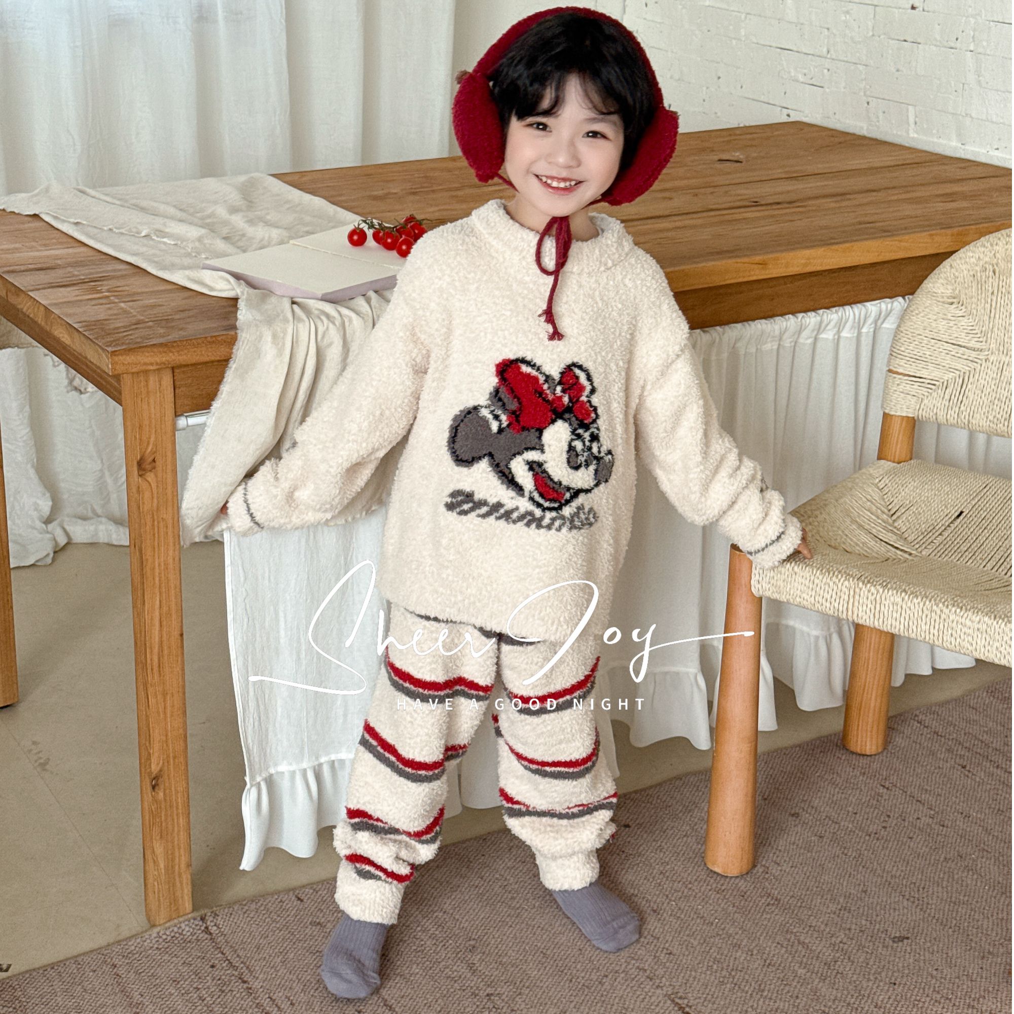 【沐梵家居】宠粉定制！软绵绵 加厚保暖儿童款冬季家居服套装——米奇