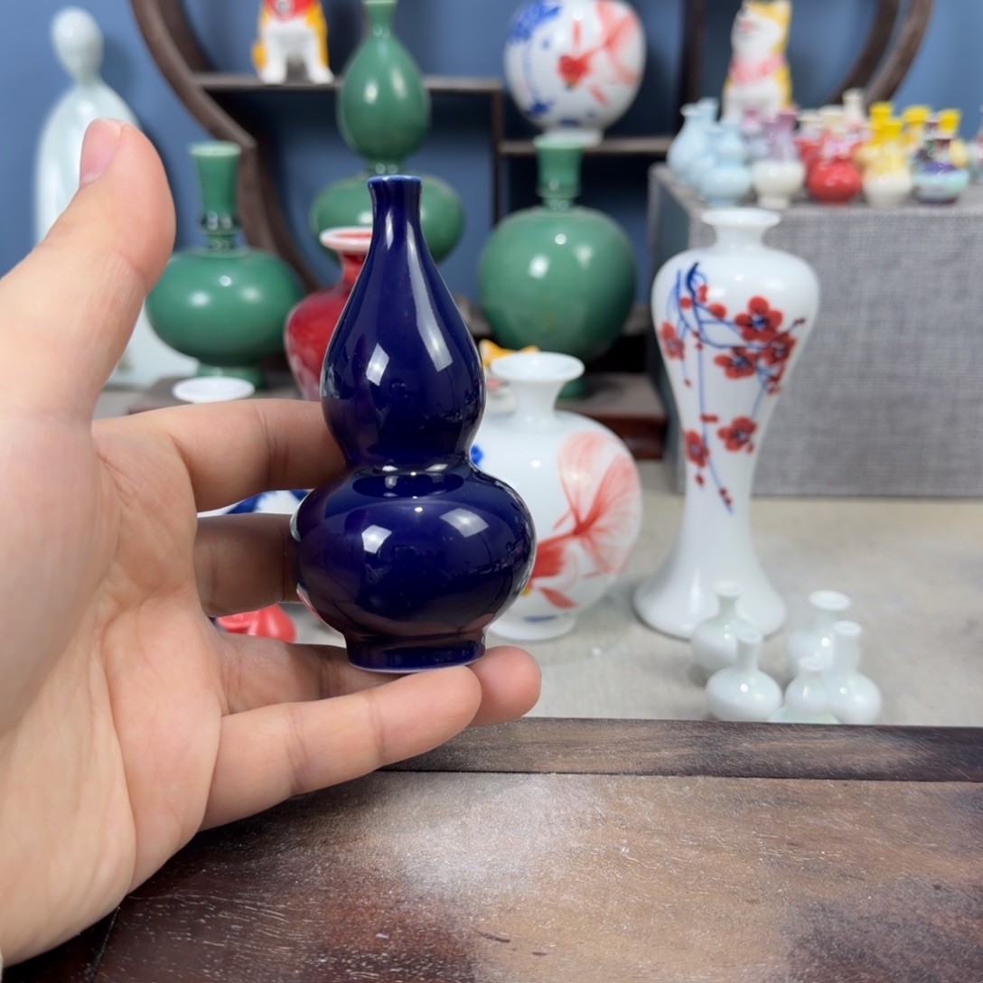 陶瓷手工小花器摆件