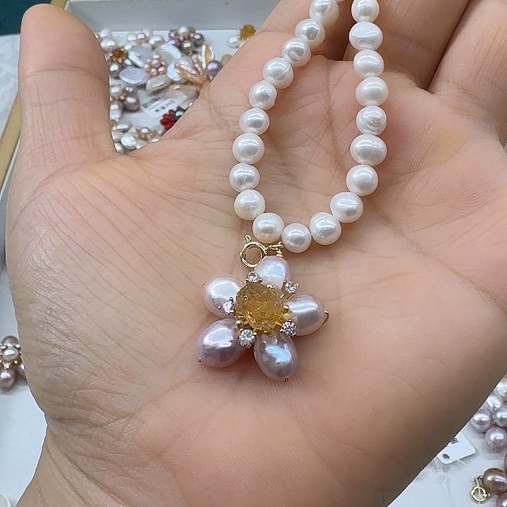 淡水珍珠未镶嵌吊坠(不含链)