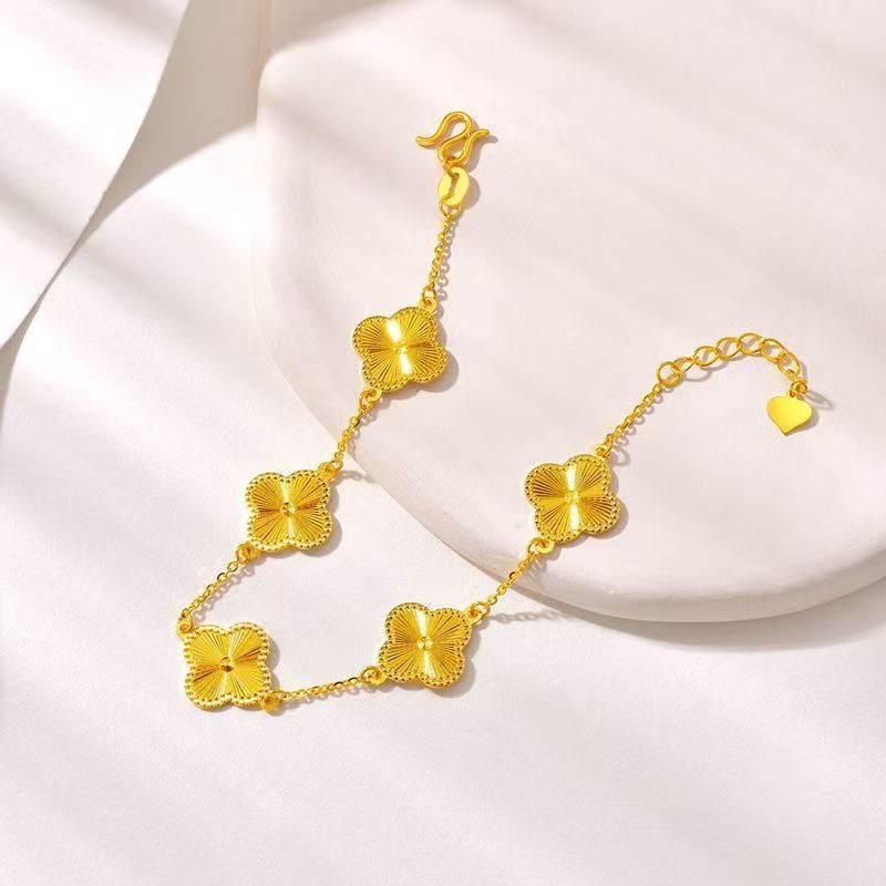 铜合金手链 四叶草手链轻奢小众时尚款A82