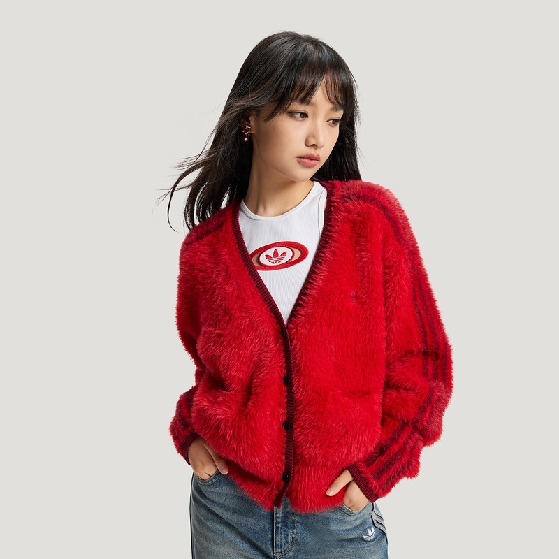 阿迪达斯 （adidas）女子新年休闲时尚毛衣编织衫KT3171