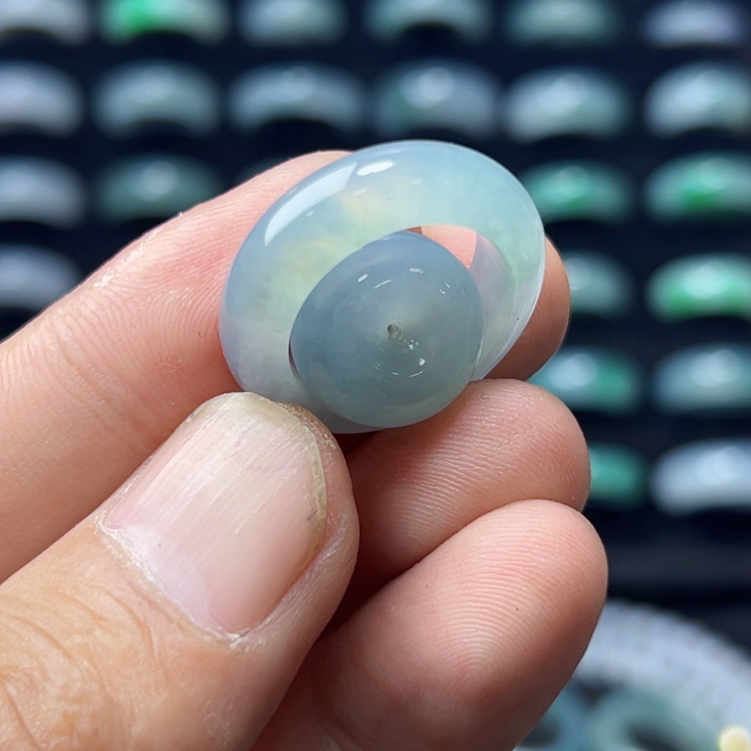 定制翡翠未镶嵌圈口14号