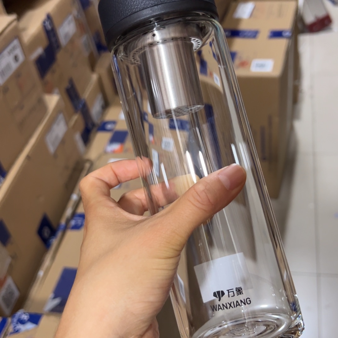 万象Z U4s单层烫手玻璃杯720➕杯套