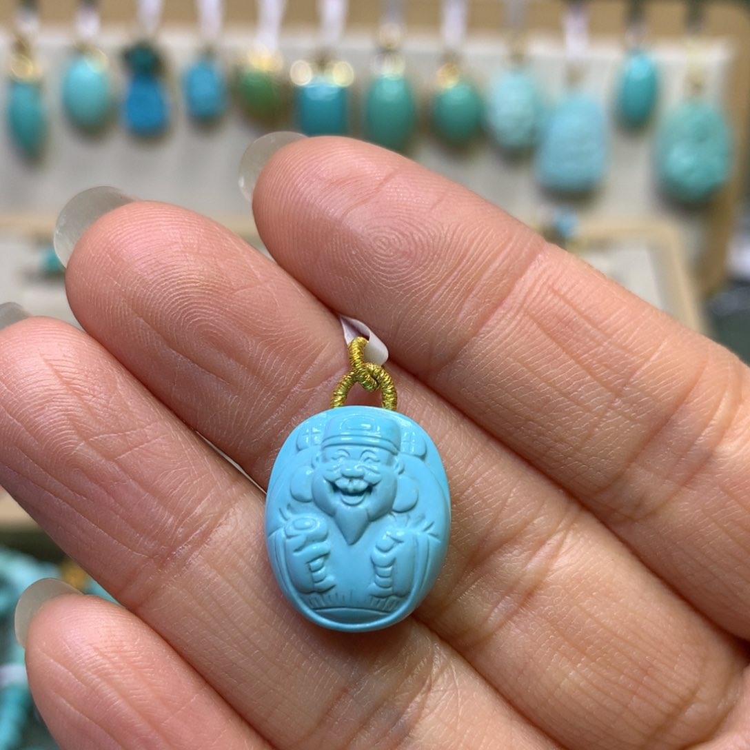 绿松石挂件未镶嵌