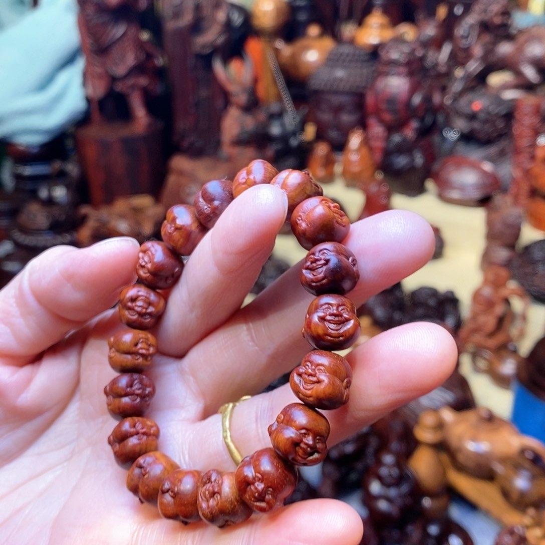 檀香紫檀（小叶紫檀）弥勒佛1.2