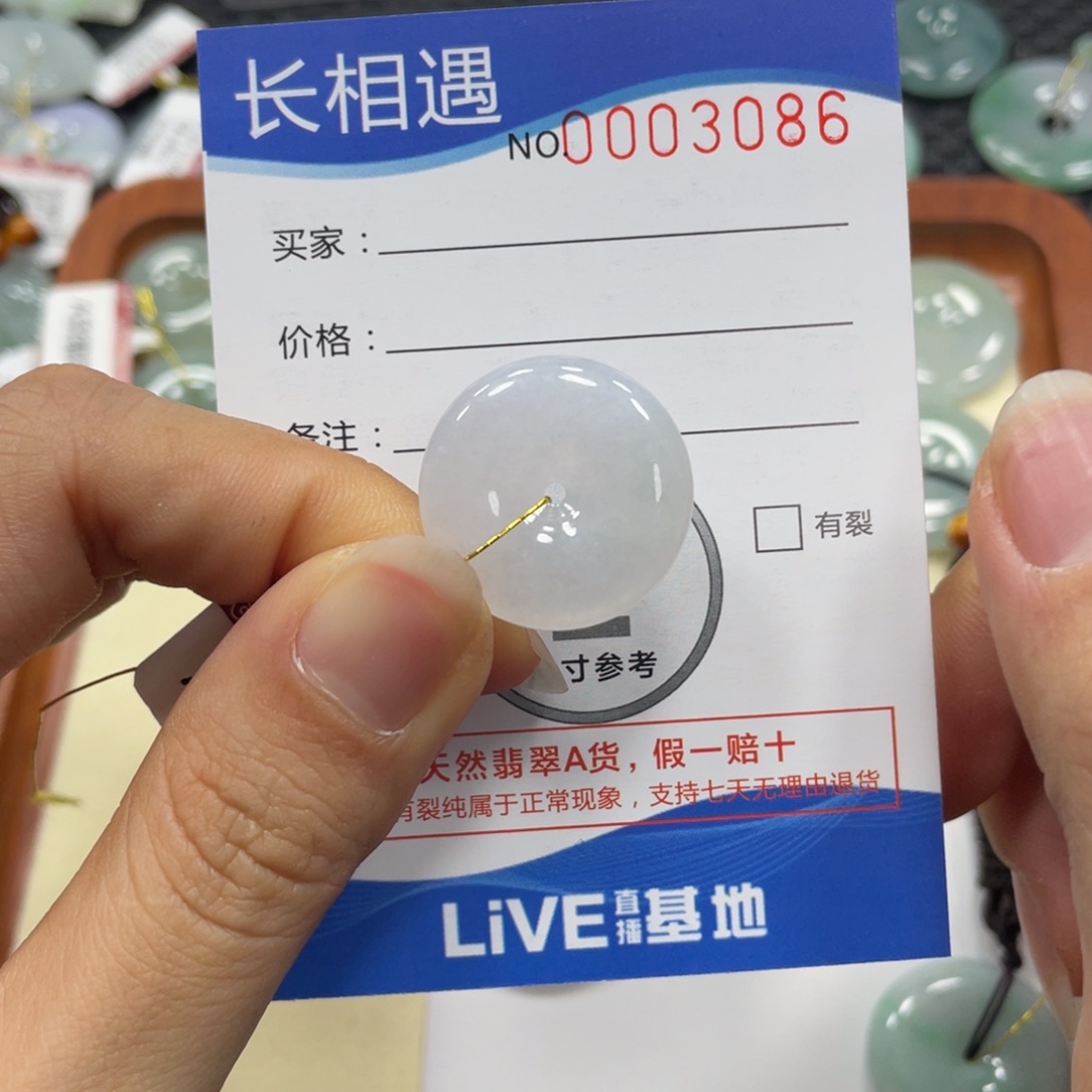 翡翠颈饰未镶嵌翡翠吊坠x 3086