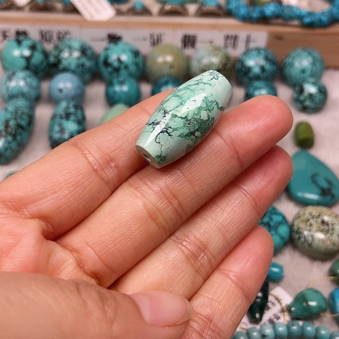 未镶嵌绿松石珠宝半成品