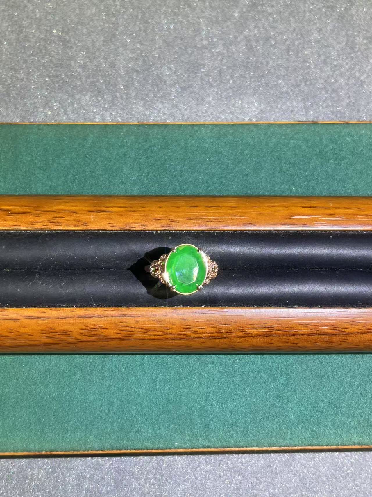 a3349玫色切面开口戒指多样发