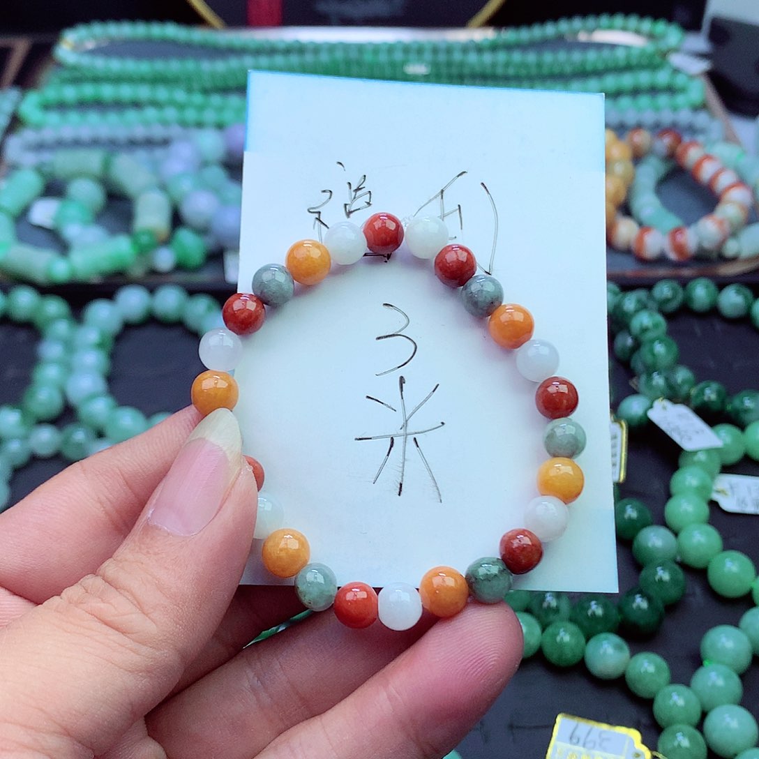 翡翠未镶嵌毛衣链