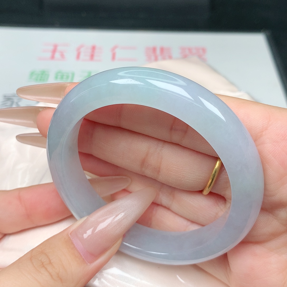 未镶嵌手镯翡翠54-55圈口