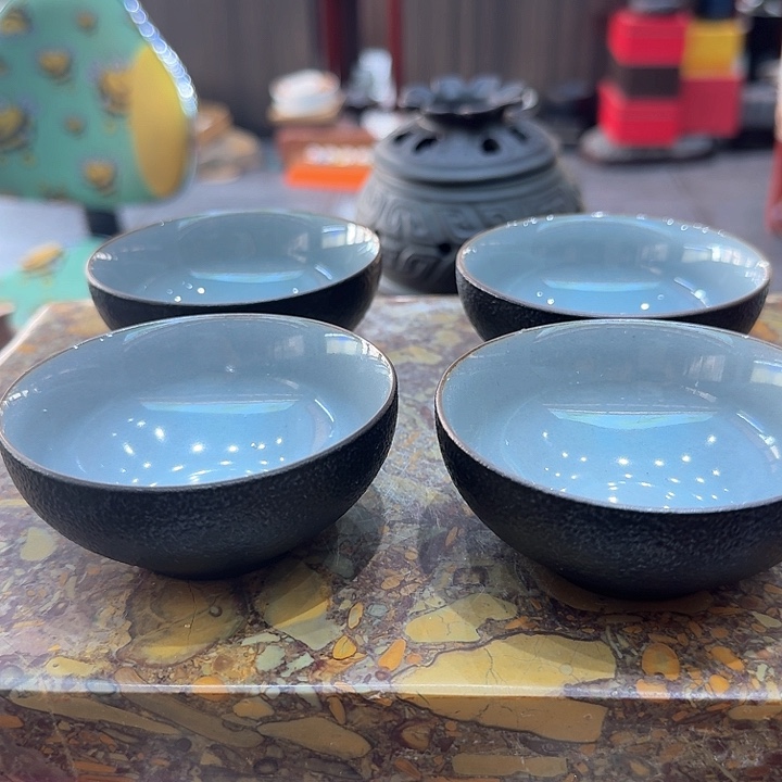 陶烧杯一组。。。四个。。。