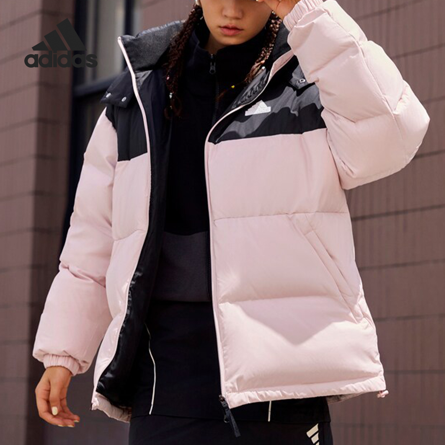 Adidas/阿迪达斯正品新款男女时尚宽松保暖防风羽绒服JM9134