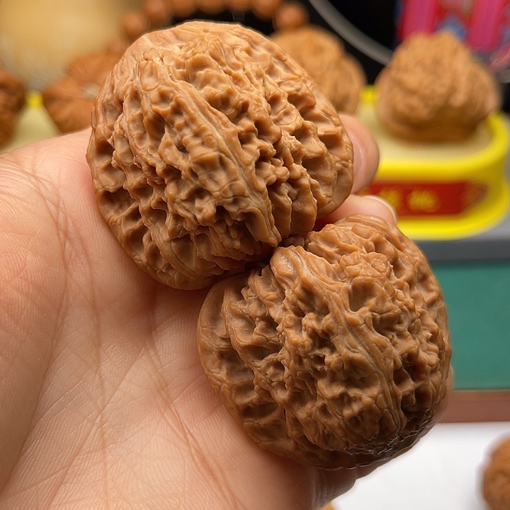 桃核把件模**可42三角南疆石