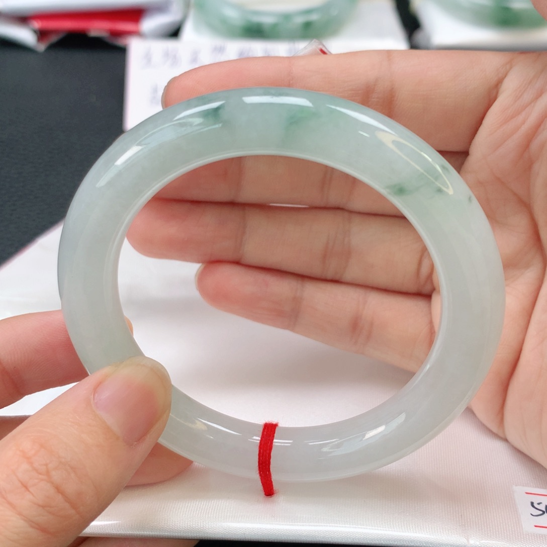 翡翠未镶嵌手镯翡翠圆54