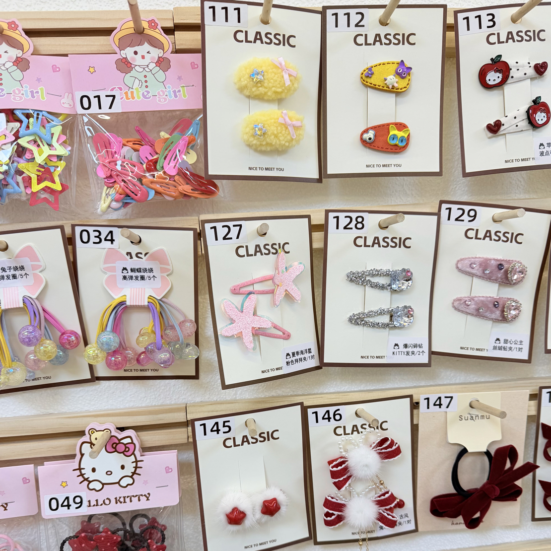 儿童发饰 直播间选款 可爱发饰手工diy韩系卡通头饰