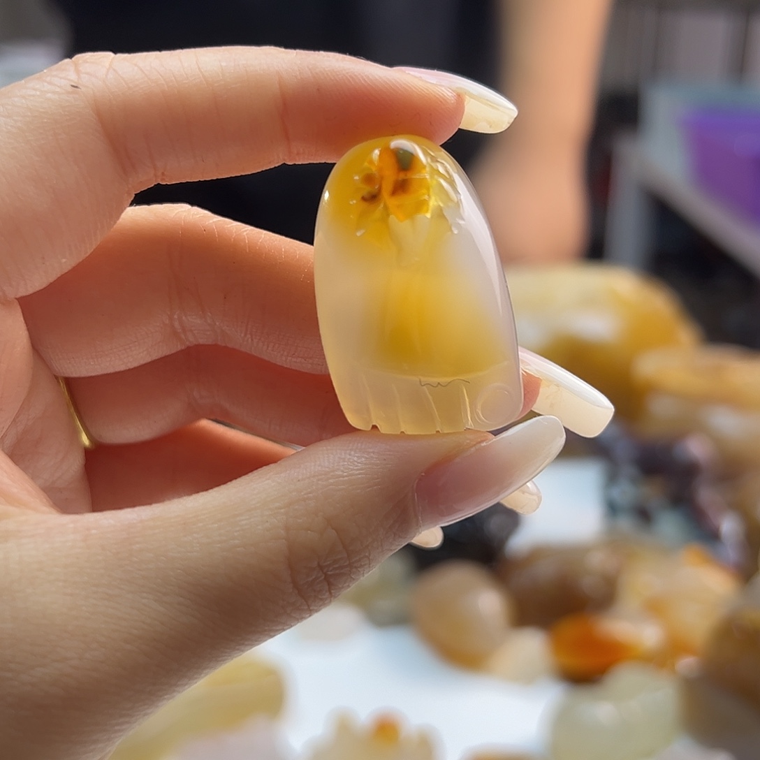 玛瑙/玉髓未镶嵌吊坠(不含链)