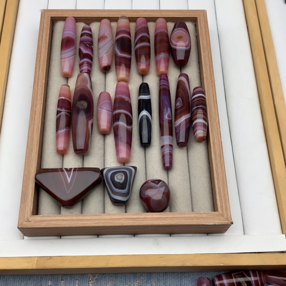 小****玛瑙/玉髓散珠缠丝玛瑙