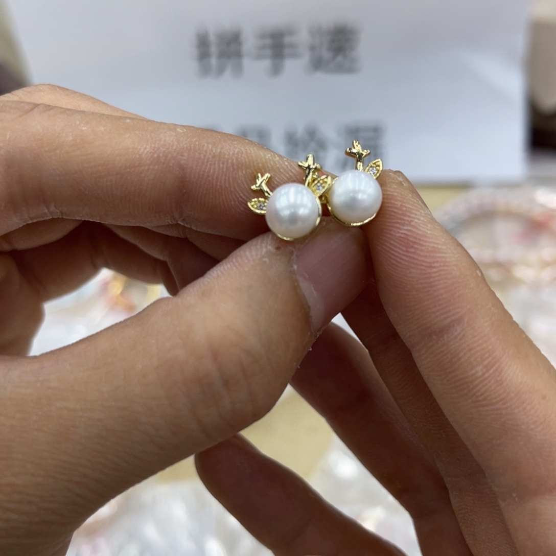 淡水珍珠合金颈饰02260