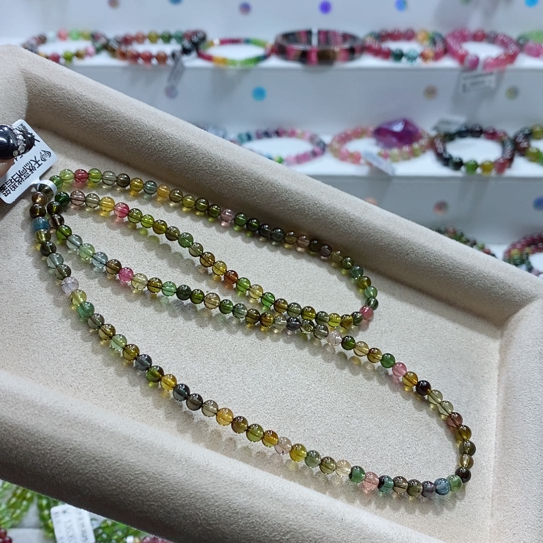 碧玺手链未镶嵌多样性发一条