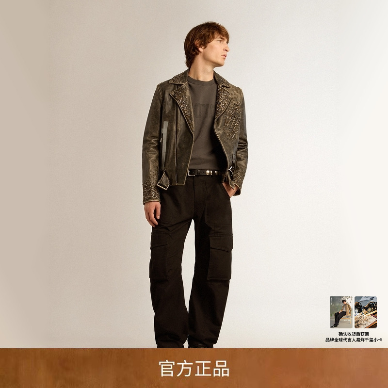 【明星同款】GoldenGoose男Golden舒适工装裤GGDB