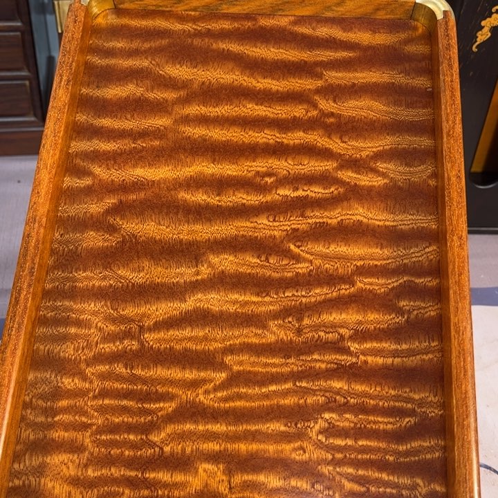 木缅甸花梨独板托盘