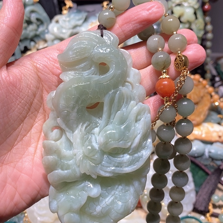 岫玉毛衣链未镶嵌