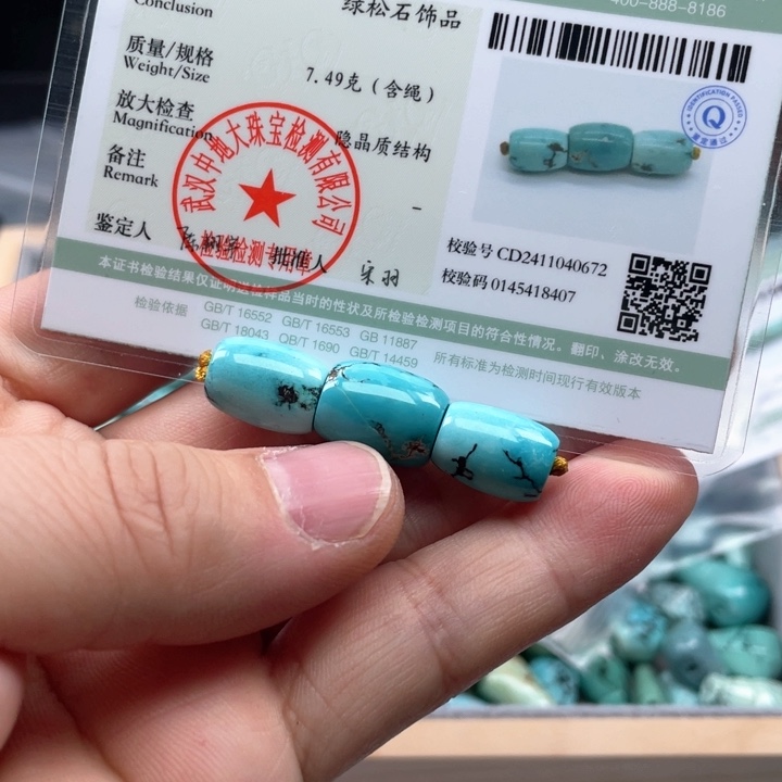 绿松石颈饰未镶嵌