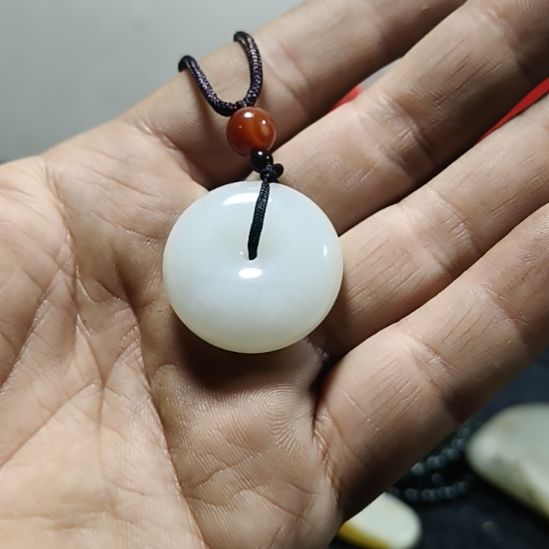 星***愿和田玉（青白玉）未镶嵌吊坠(不含链)