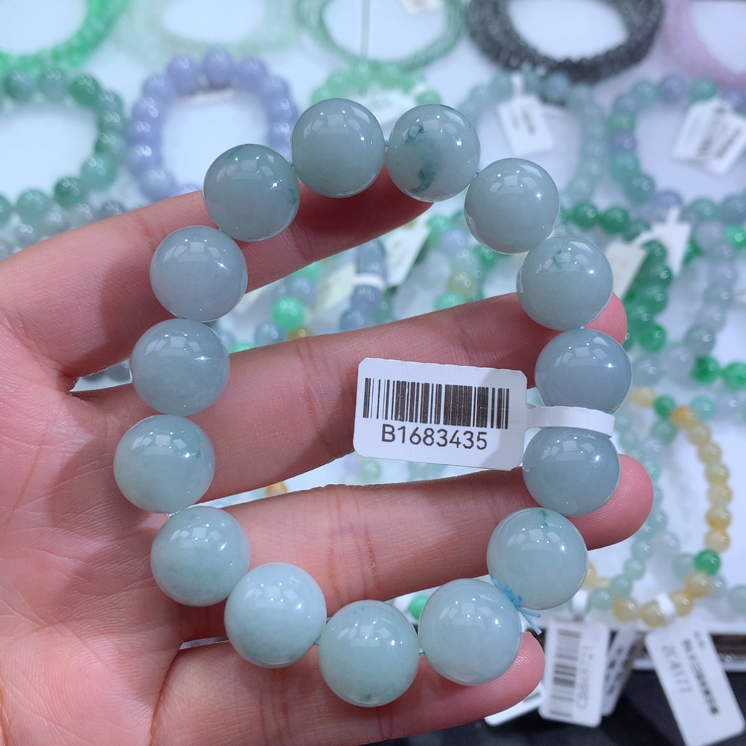 翡翠手链未镶嵌天然