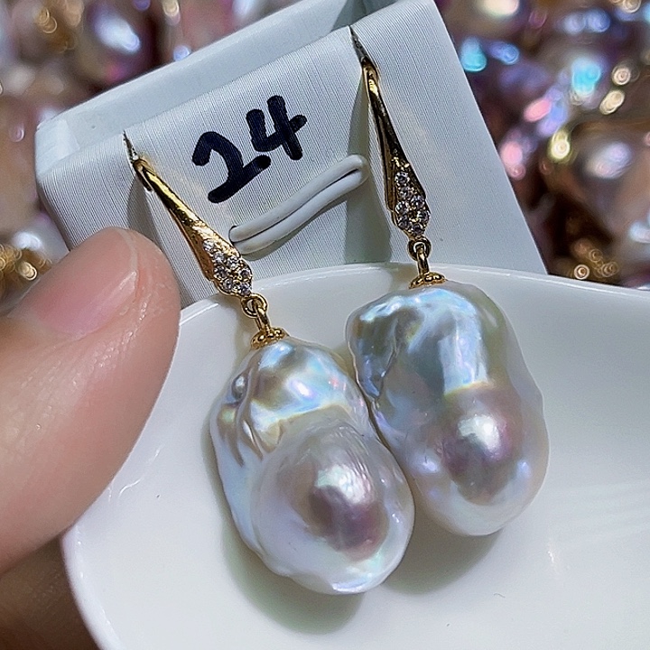 未镶嵌耳饰淡水珍珠