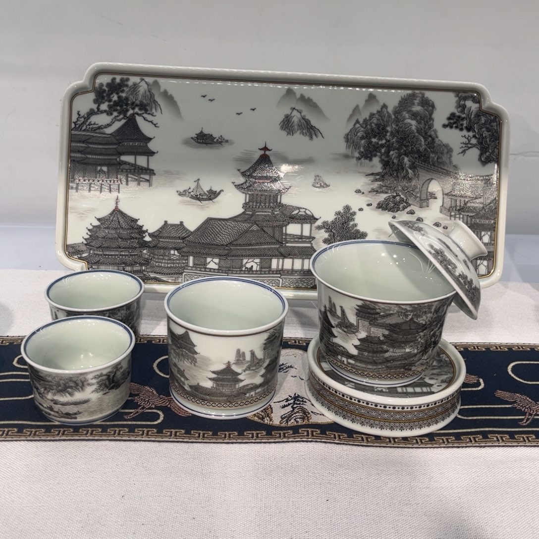 圣***手6件套两个客杯大长盘套装