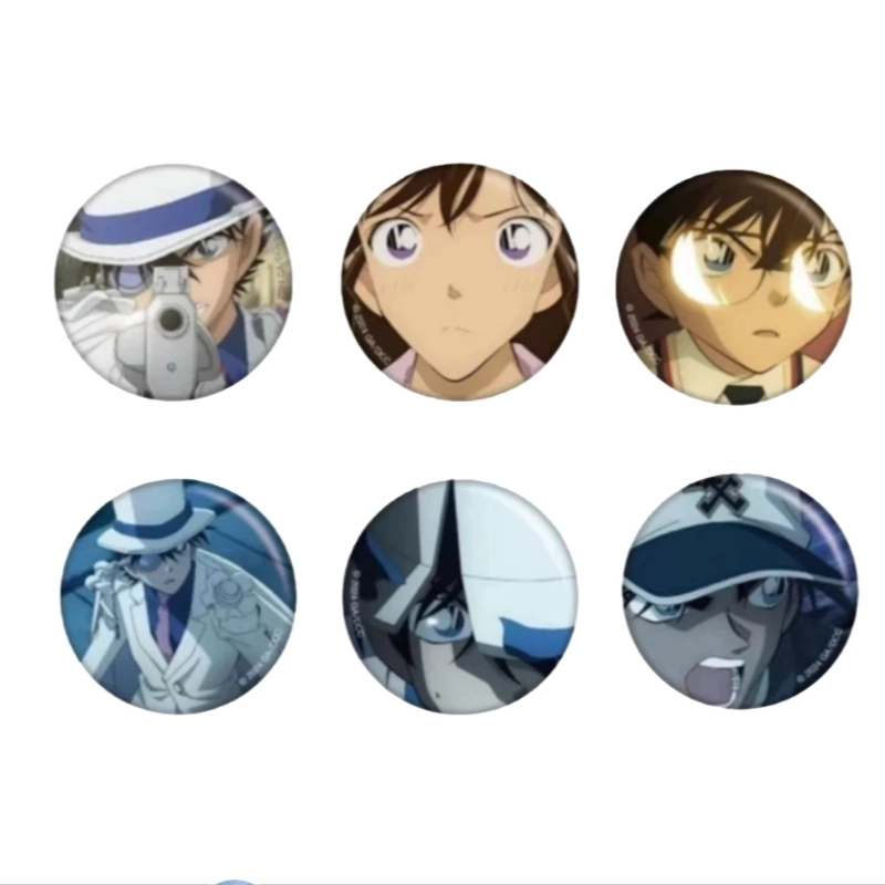 国潮玩具【甜】名侦探柯南275吧唧徽章盲袋 全6种 未成年人禁止下单