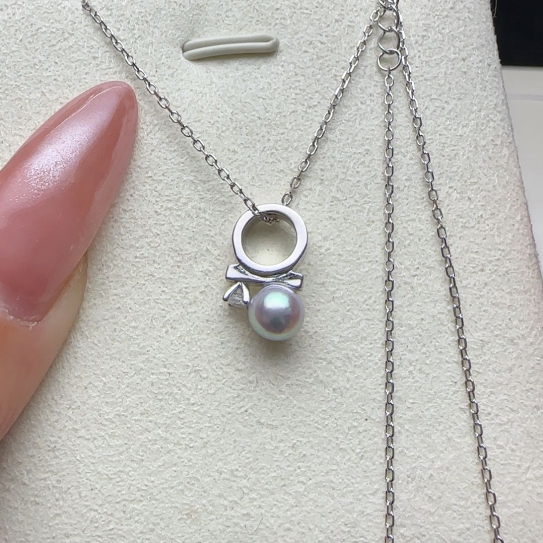 海水珍珠颈饰银S925镶嵌