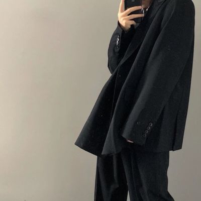 古着日系 意 美 英 法产复古宽松时尚男女欧美西服外套