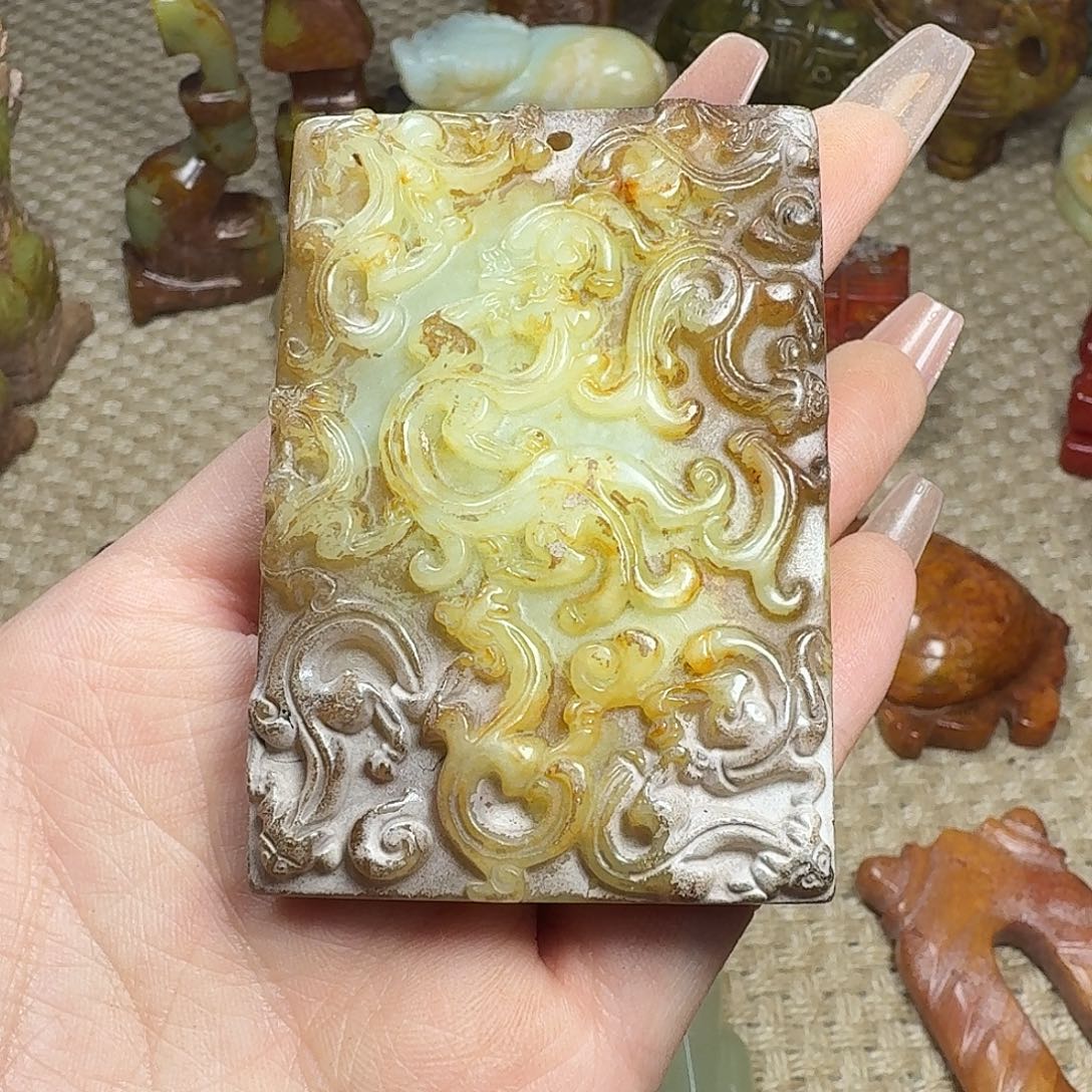 白玉菩提吊坠挂件