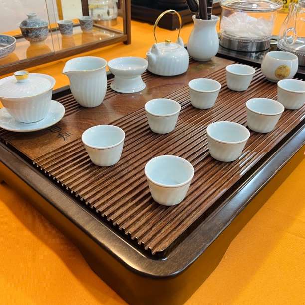 整版实木花梨木茶盘长90宽45茶具一整套套装
