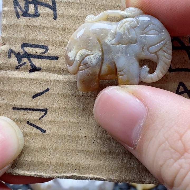 硅化珊瑚（珊瑚玉）颈饰未镶嵌