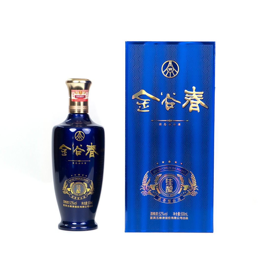 金谷春蓝佳酿【老字号】白酒口粮纯粮酿造固态法高端定制52度500