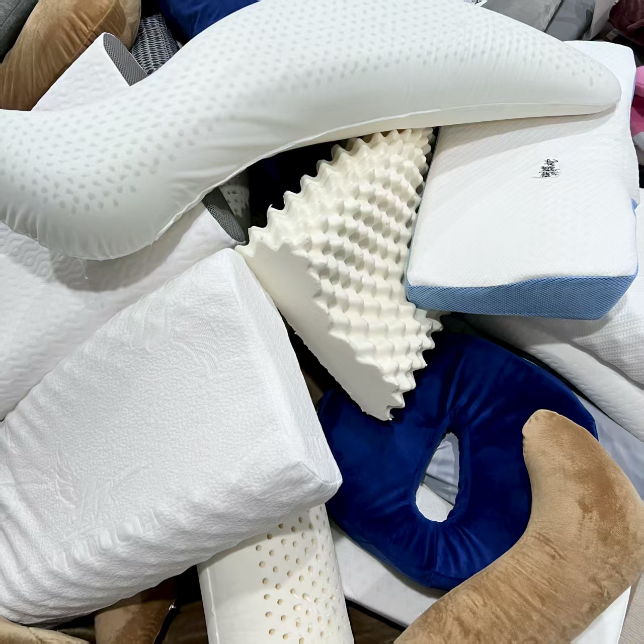 微瑕天然乳胶合格选择枕乳胶枕头家用 孤品  尾单   2