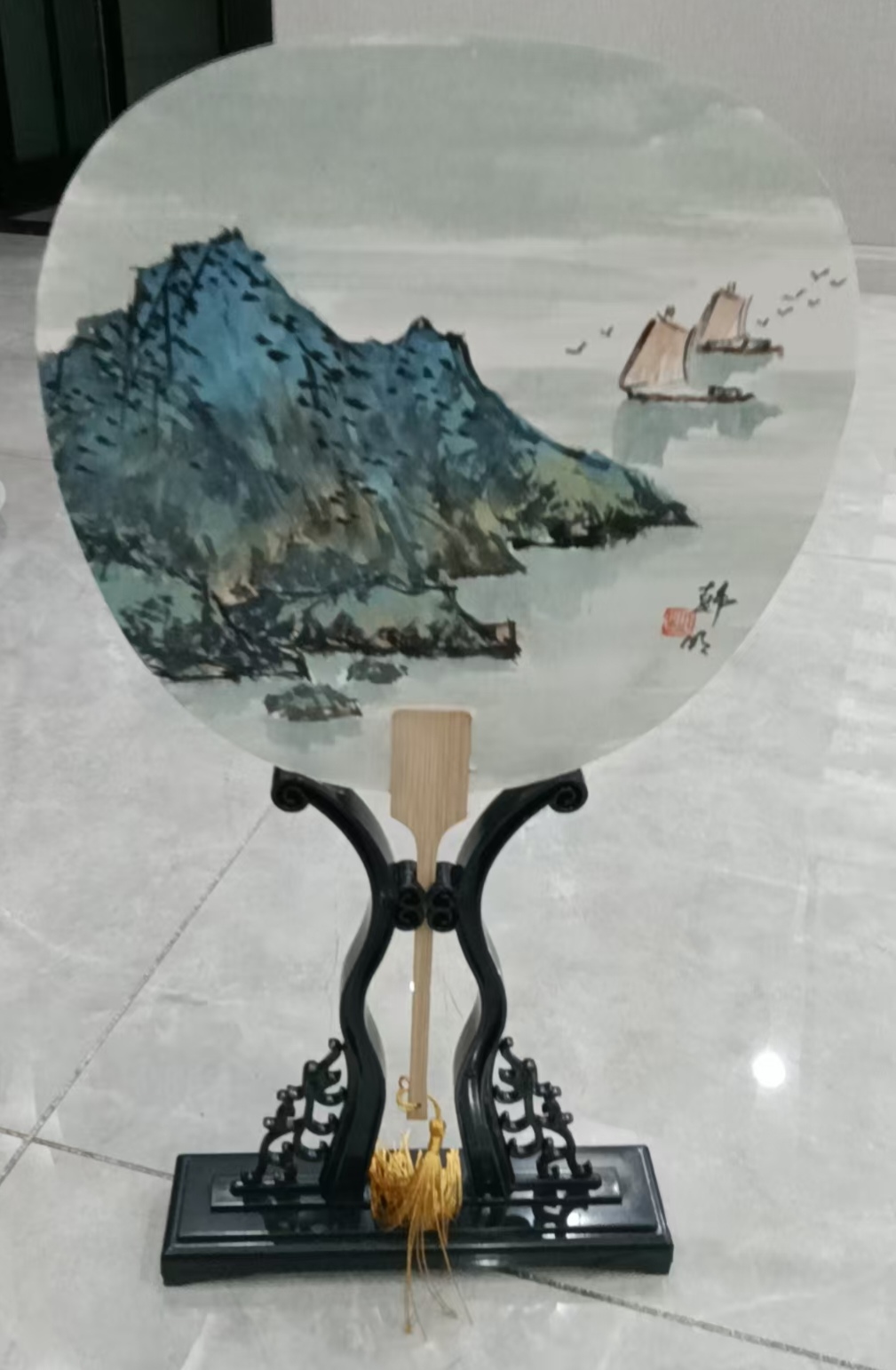 韩明作品，山水画